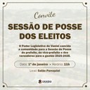 SESSÃO DE POSSE ACONTECE NESTA QUARTA-FEIRA